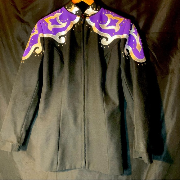 Hobby Horse Carousel Collection Sz XS Equestrian Horse Western Show Suit Purple - Picture 1 of 10